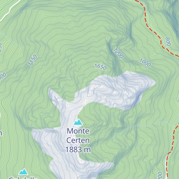 Map of Cime dell'Ardotto