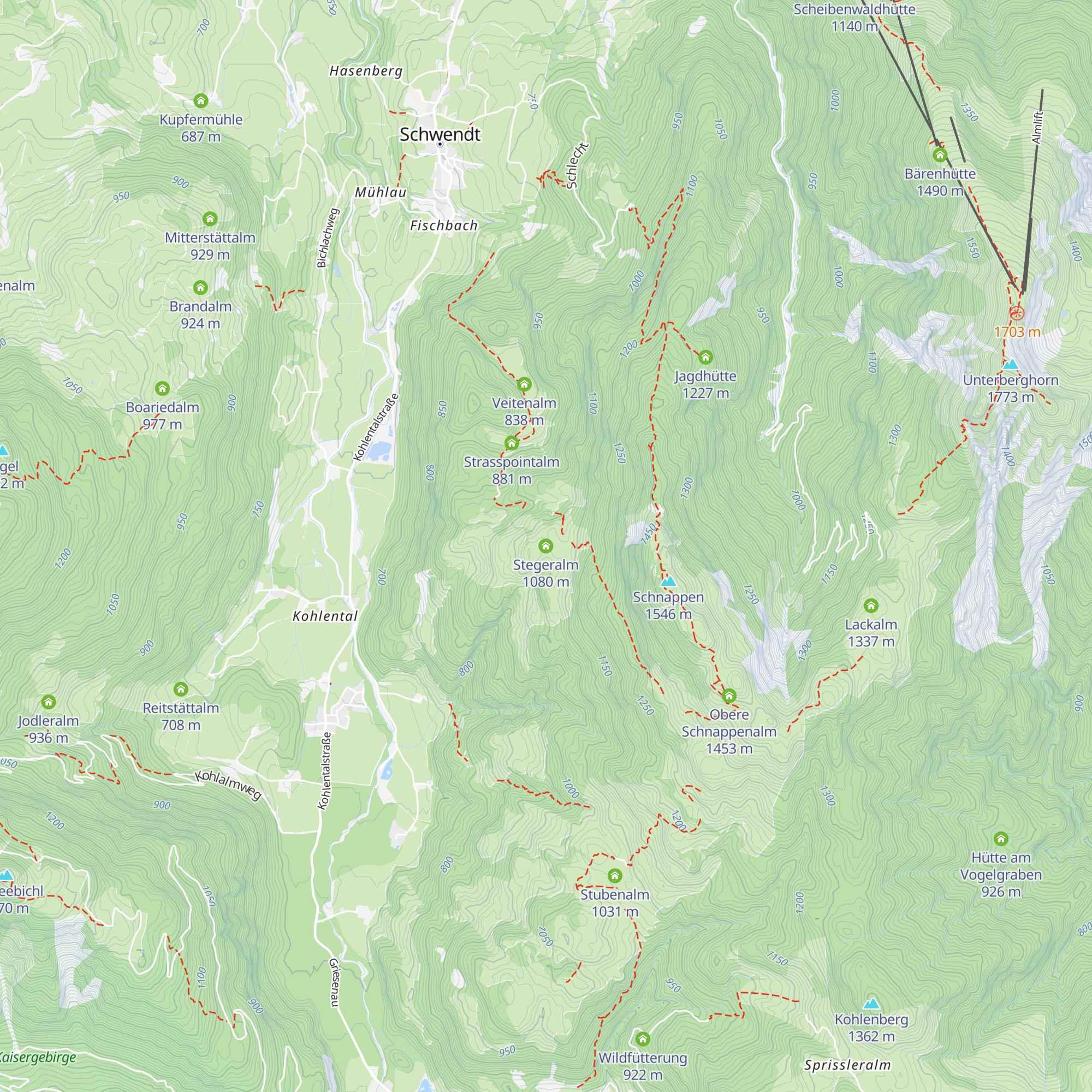 Stegeralm map