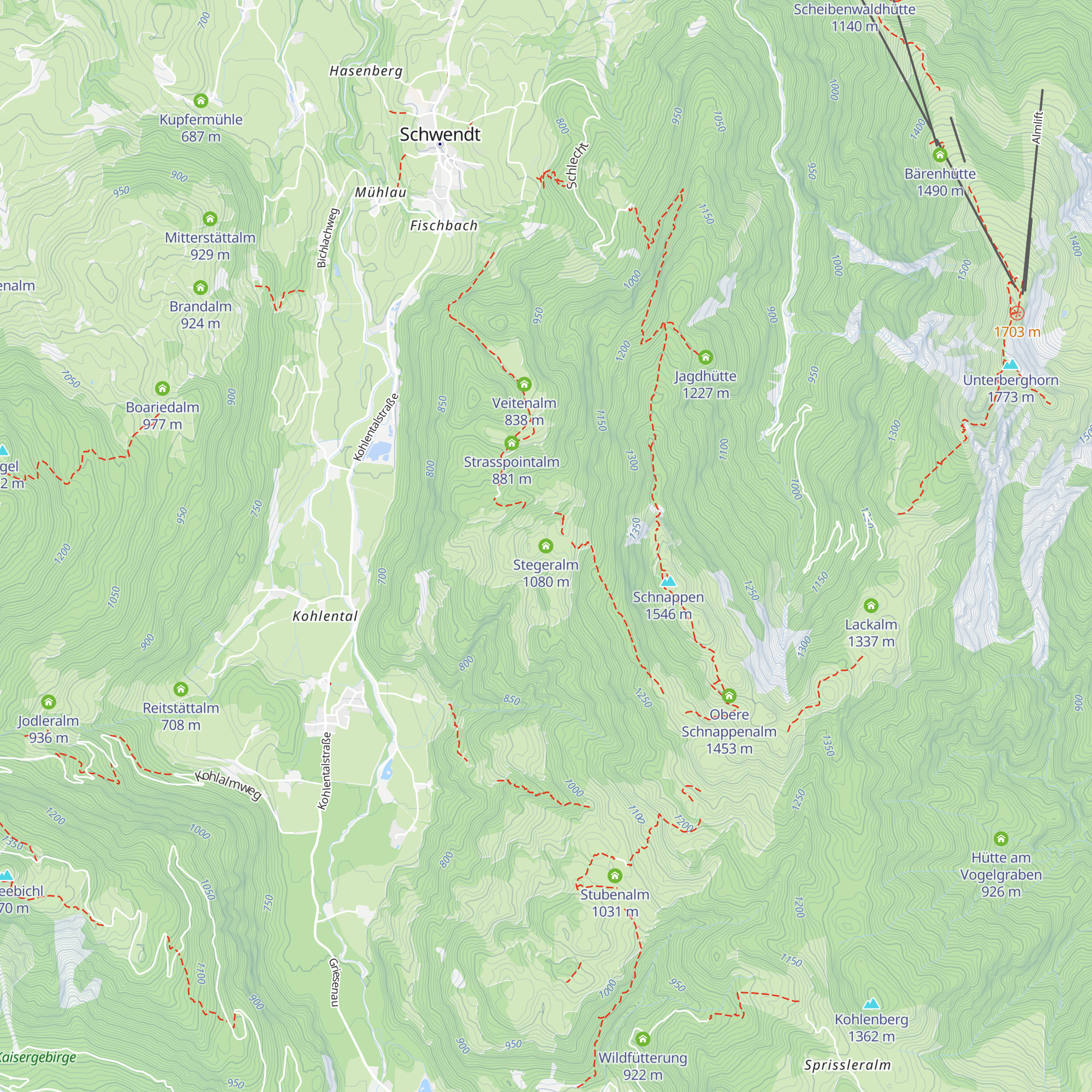 Stegeralm map