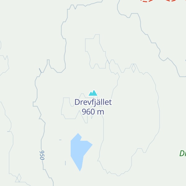 Map of Drevfjället