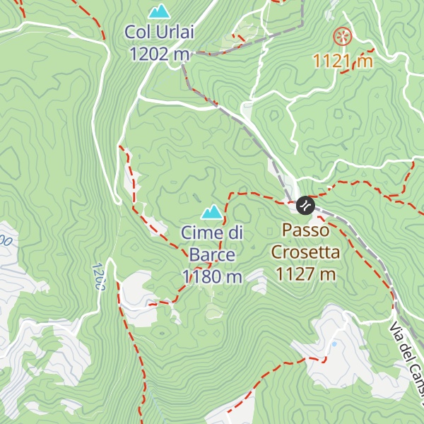 Map of Cime di Barce