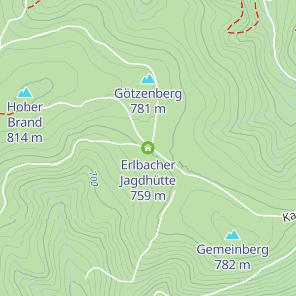 Map of Erlbacher Jagdhütte