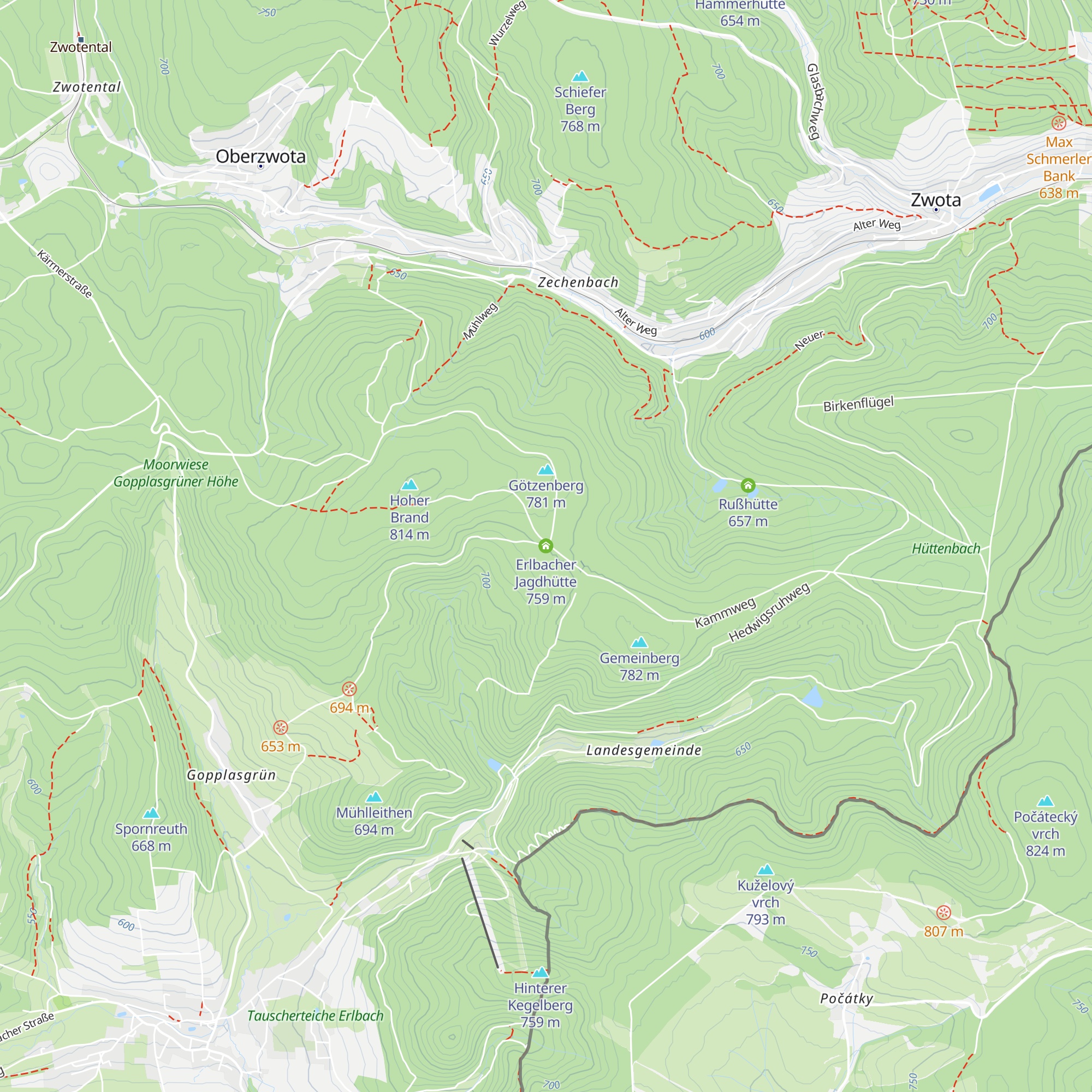 Erlbacher Jagdhütte map