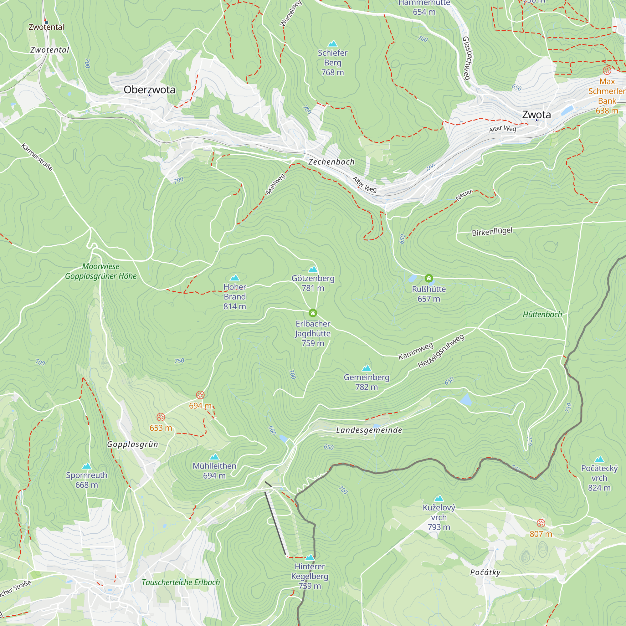 Erlbacher Jagdhütte map