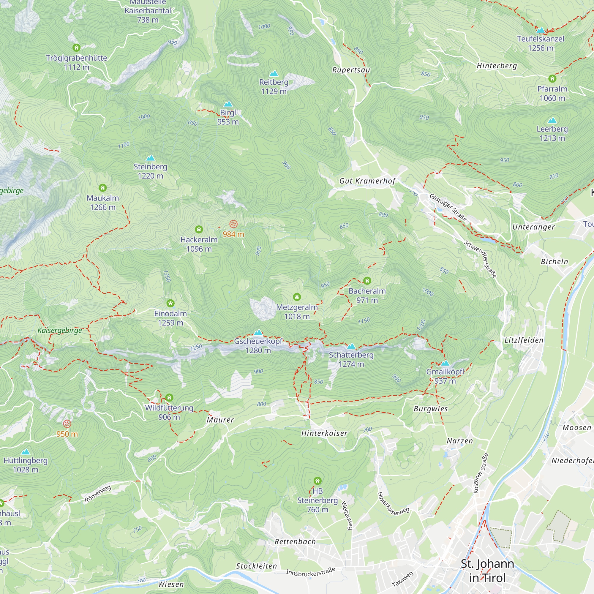 Metzgeralm map