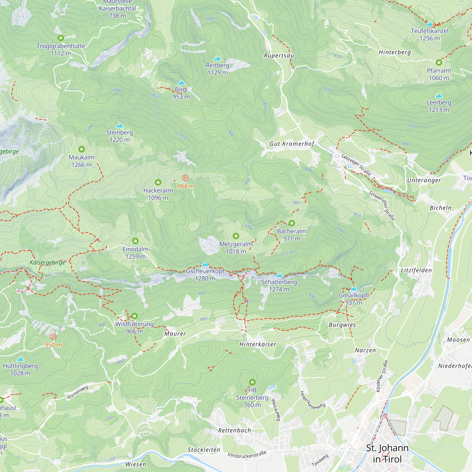 Metzgeralm map