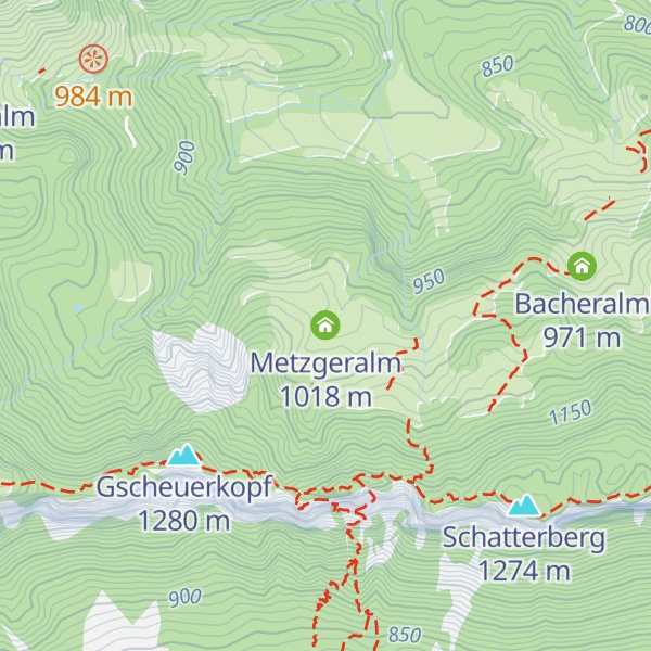 Map of Metzgeralm