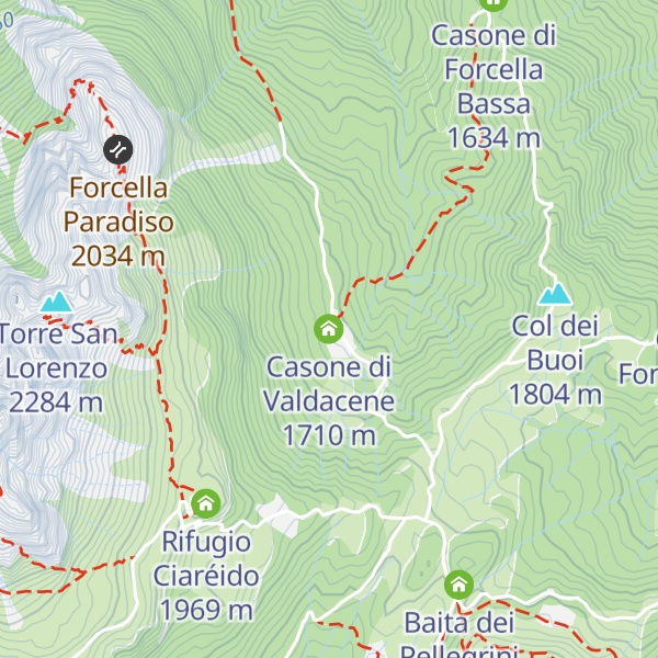 Map of Casone di Valdacene