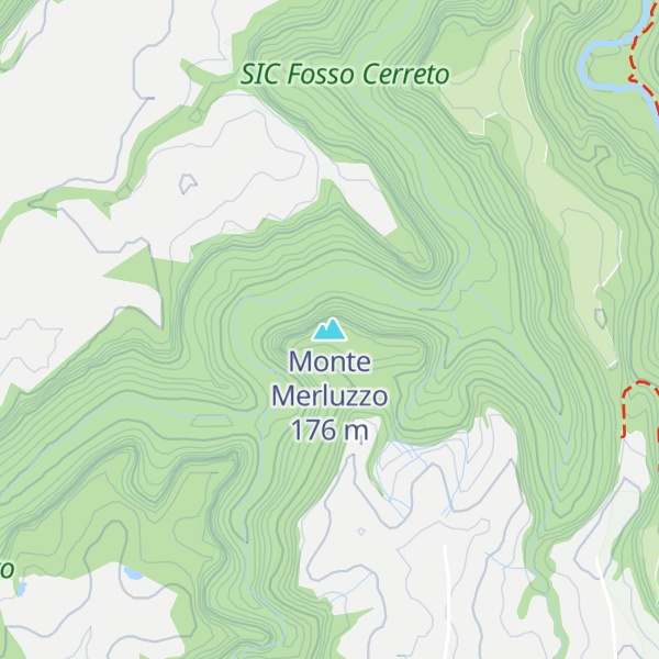 Map of Monte Merluzzo