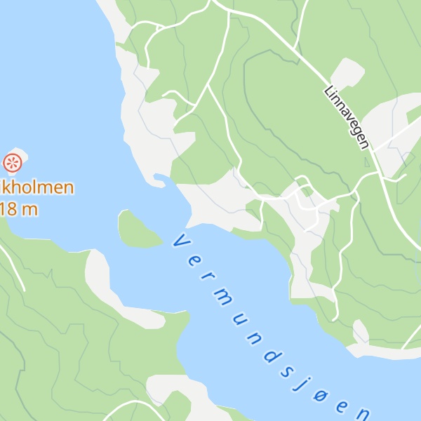 Map of Sjøli camping