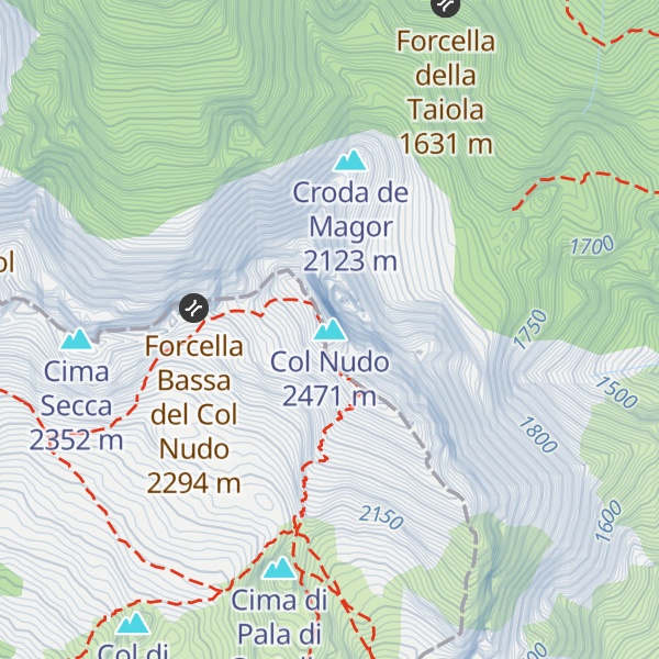 Map of Col Nudo