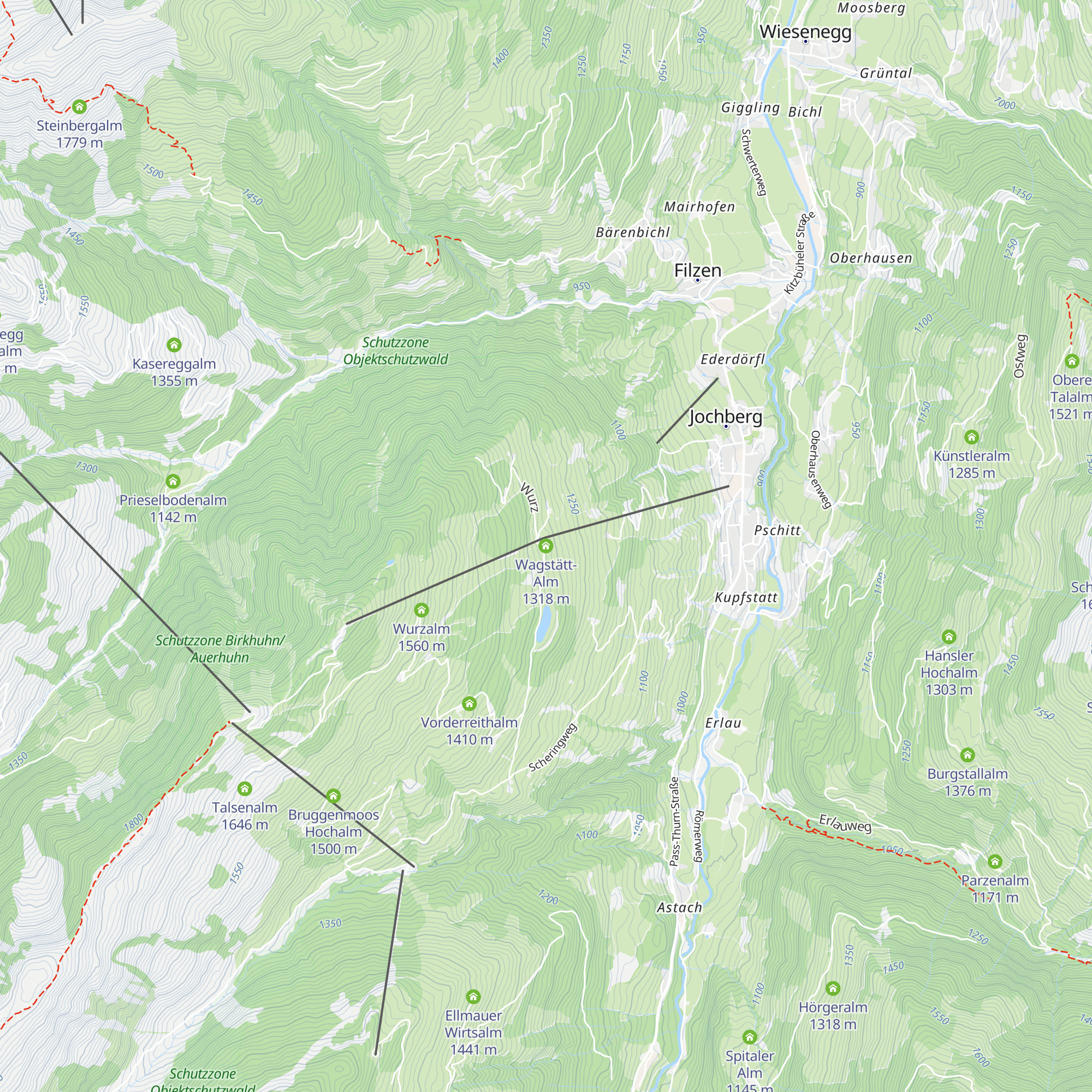 Wagstätt-Alm map