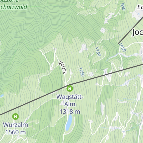 Map of Wagstättenalm