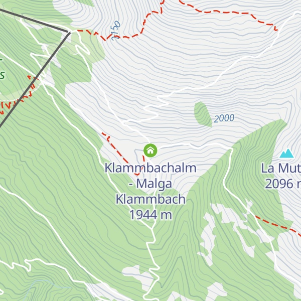 Map of Klammbachalm - Malga Klammbach