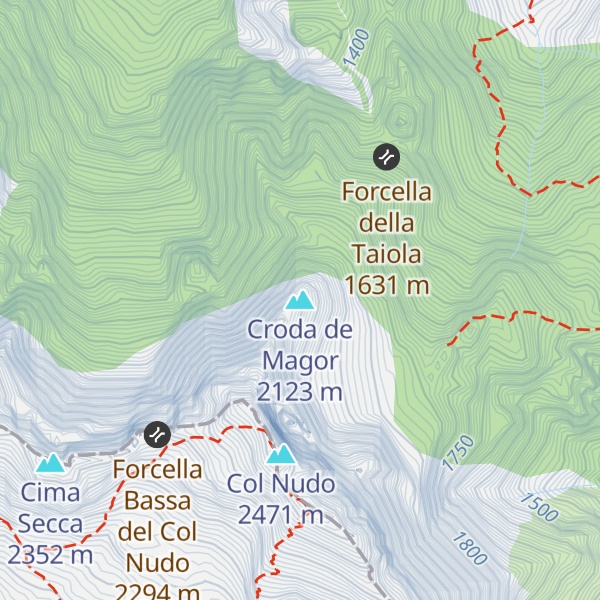 Map of Croda de Magor