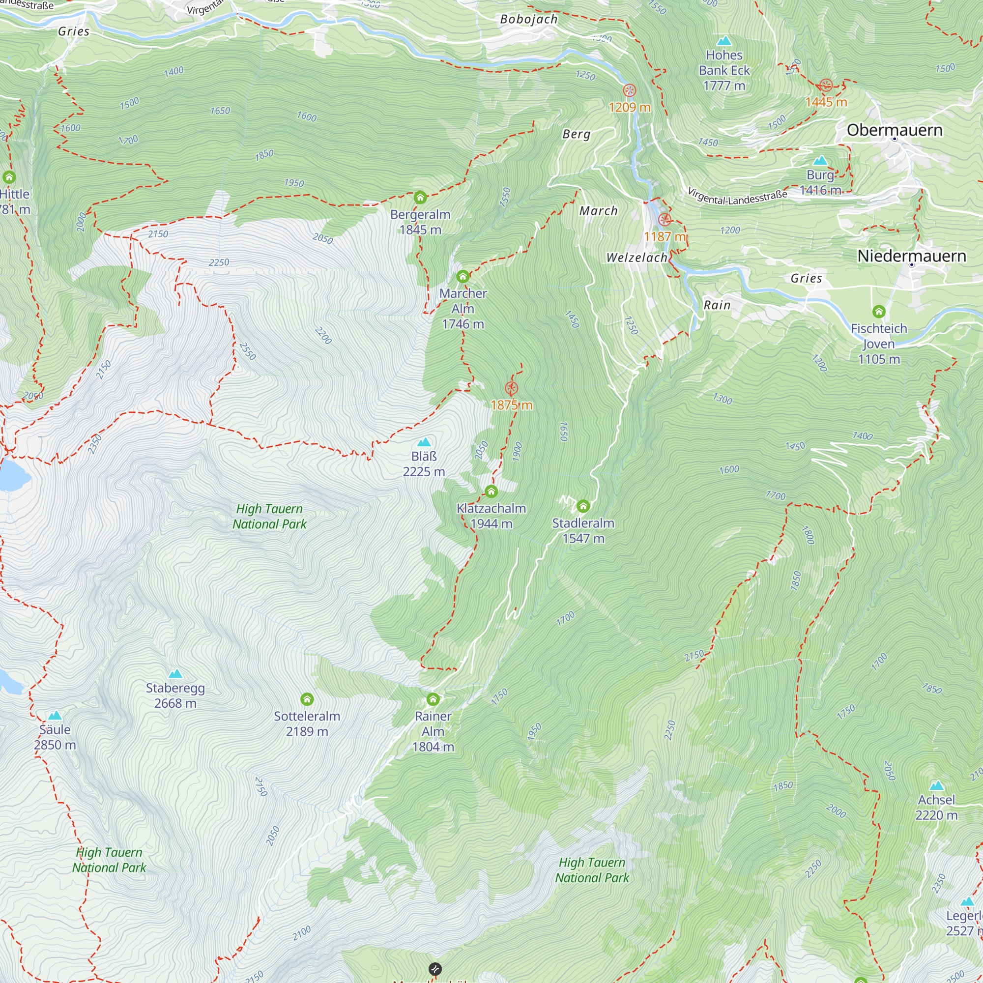 Klatzachalm map