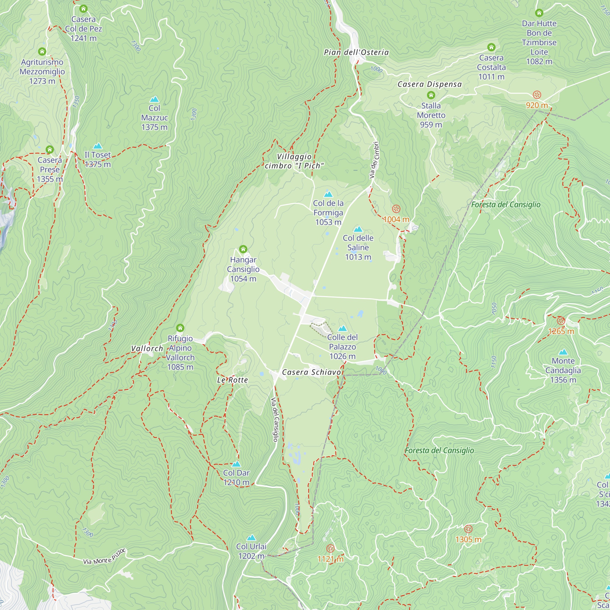 Rifugio Sant'Osvaldo map