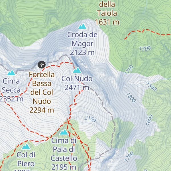 Map of Cima Lastei