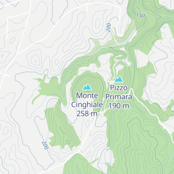 Map of Monte Cinghiale