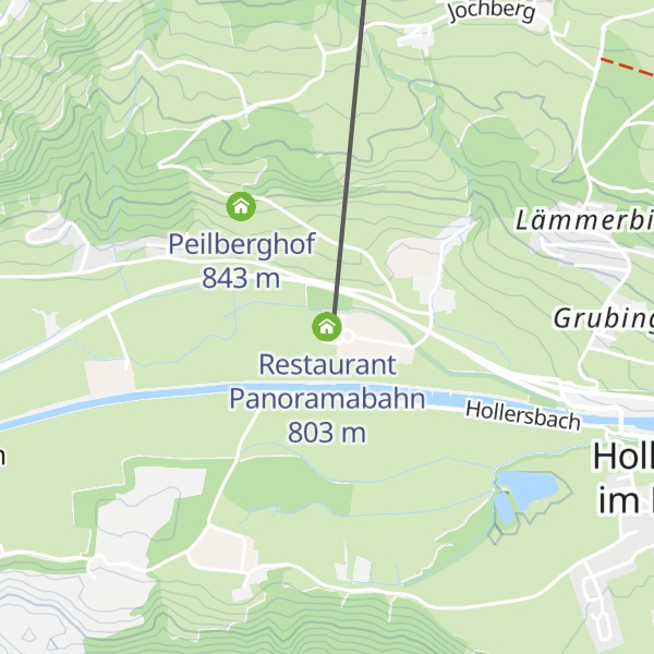 Map of Restaurant Panoramabahn