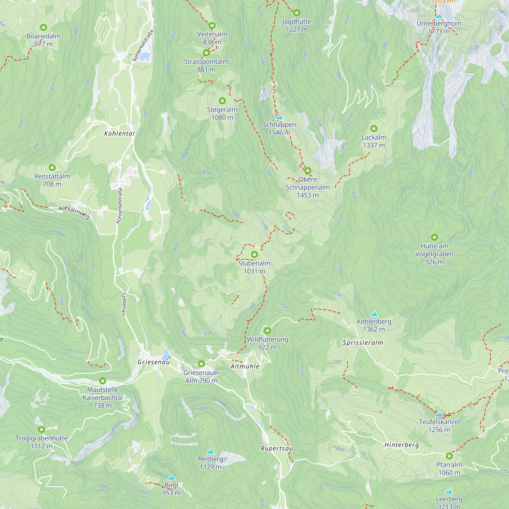 Stubenalm map