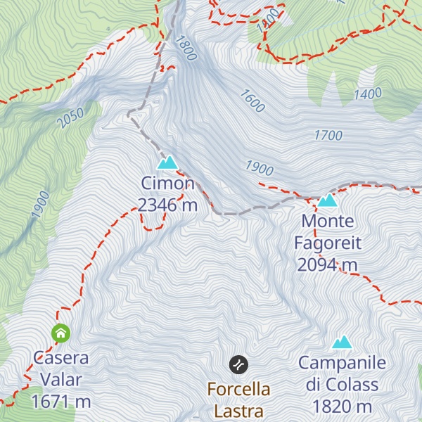 Map of Monte Teverone