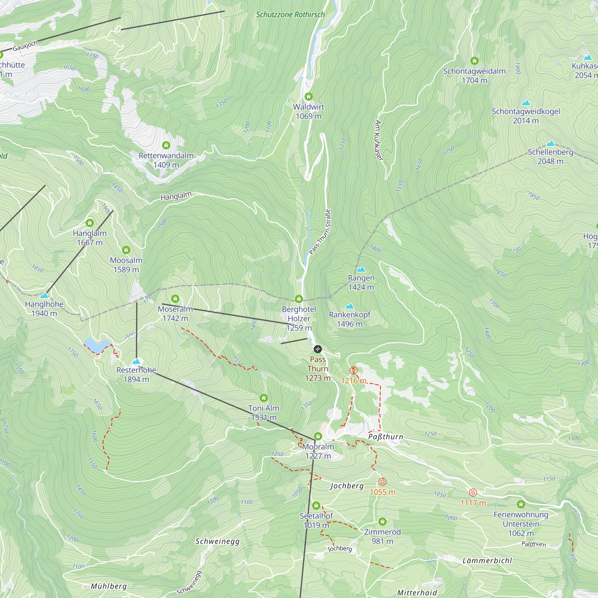 Berghotel Holzer map