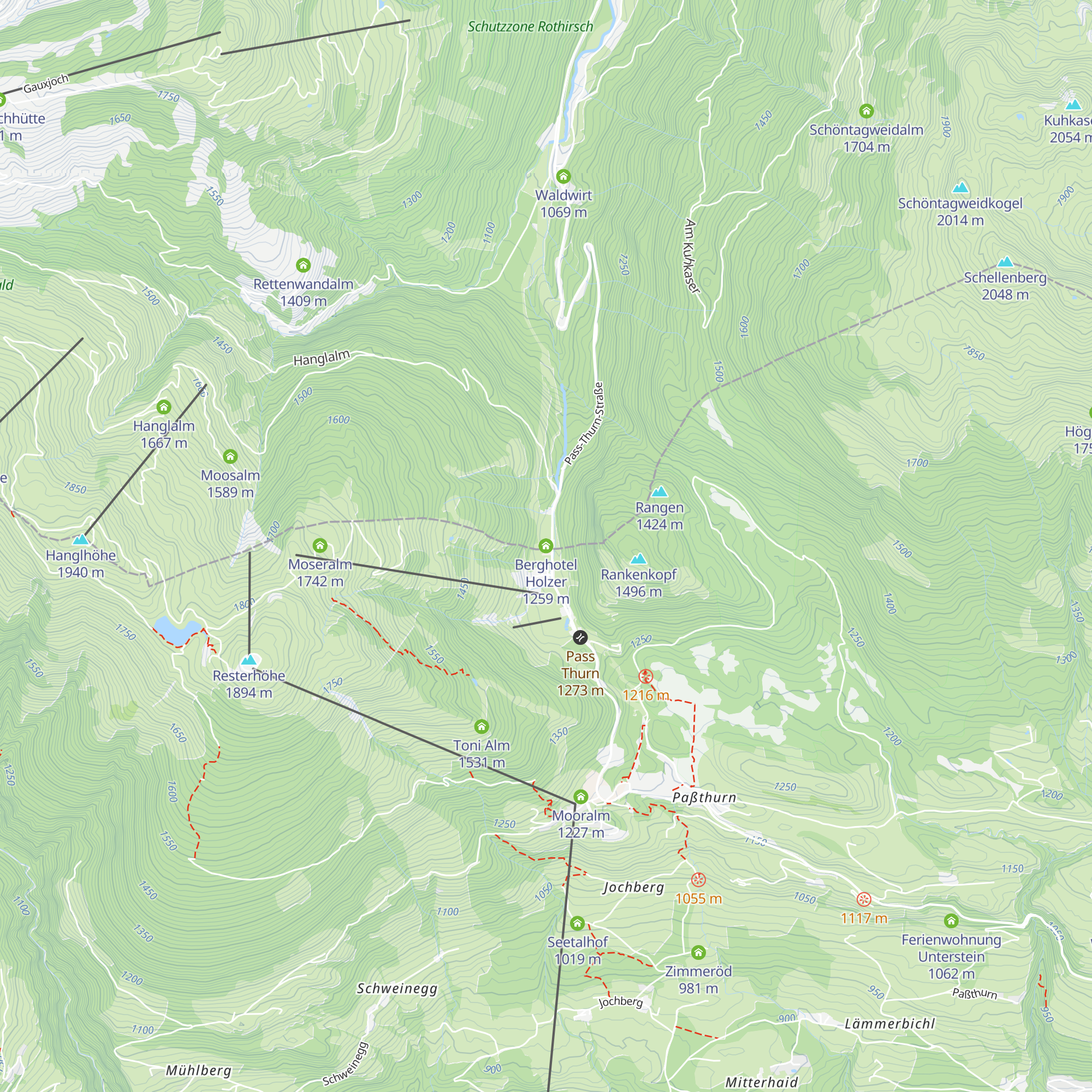 Berghotel Holzer map