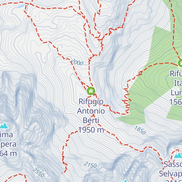 Map of Rifugio Antonio Berti
