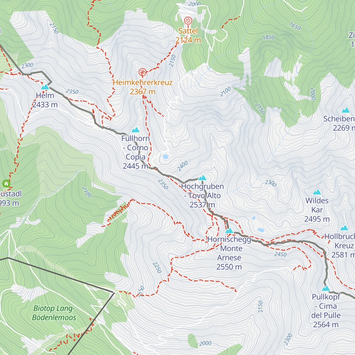 Sillianer Hütte map