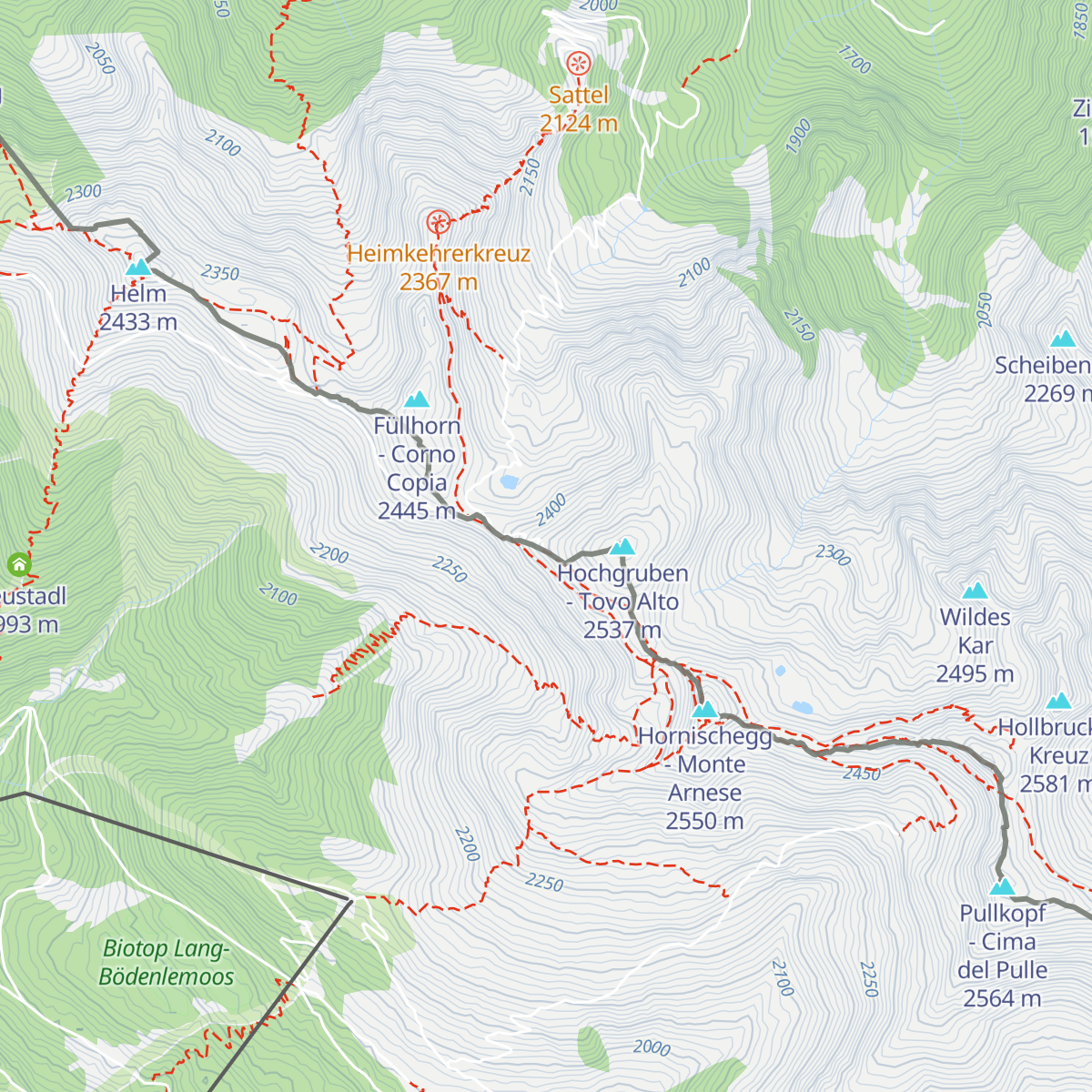 Sillianer Hütte map