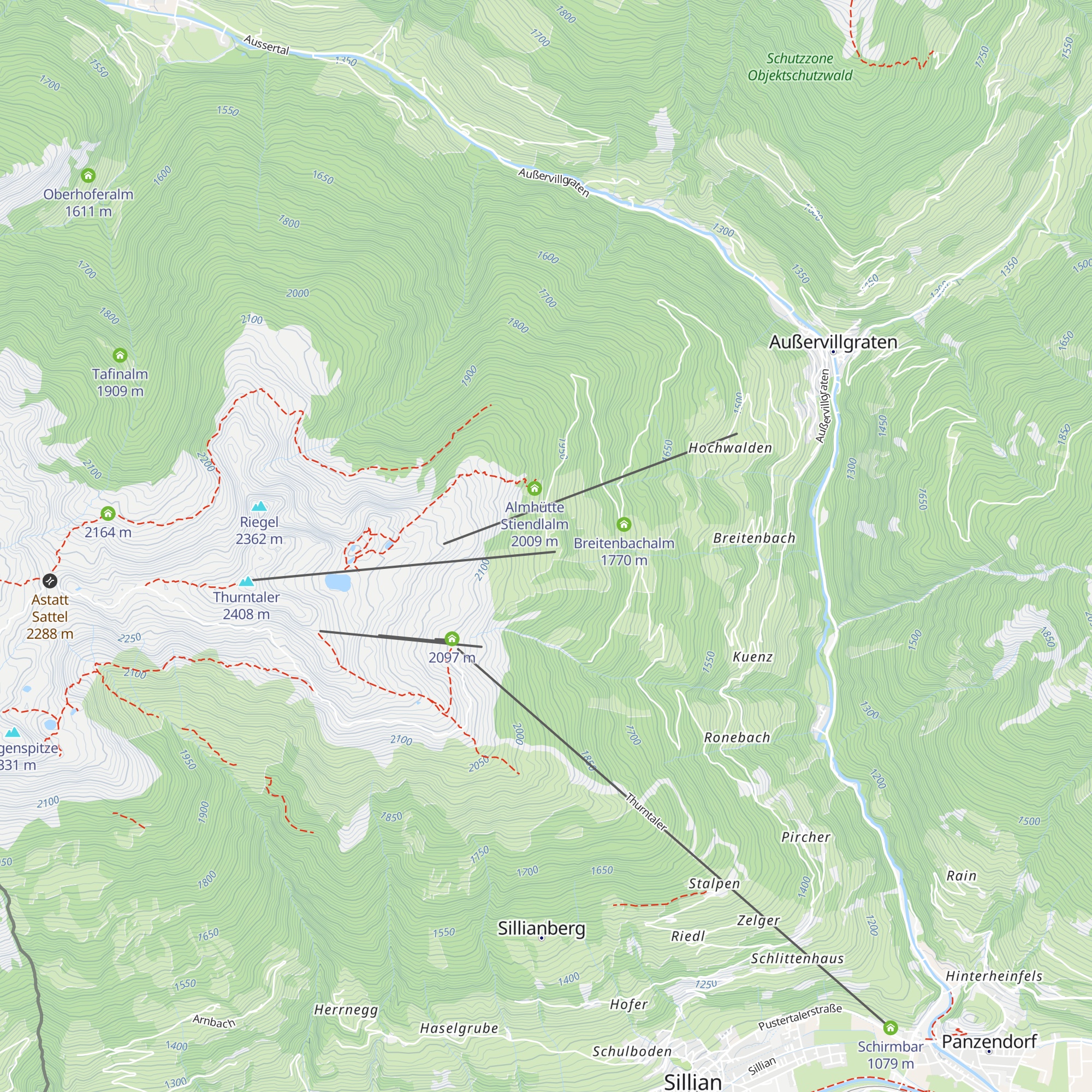 Thurntaler Rast map