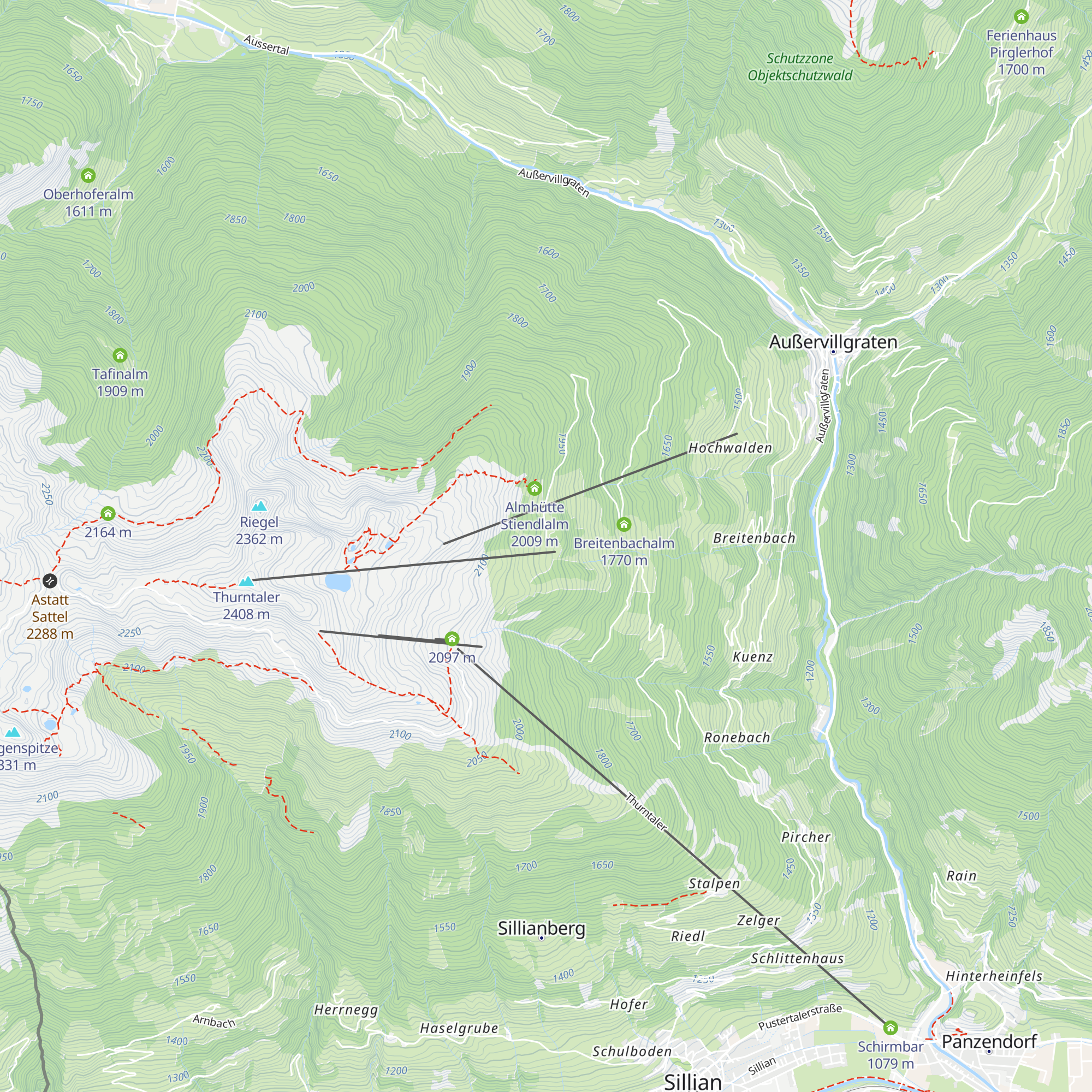 Thurntaler Rast map