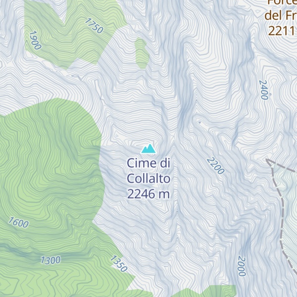 Map of Cime di Collalto