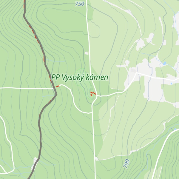 Map of Vysoký kámen