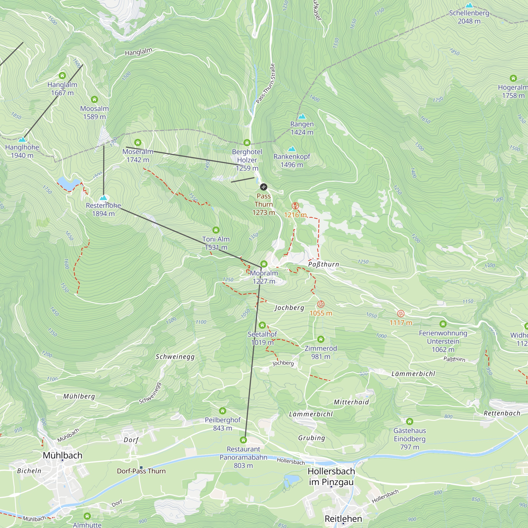 Mooralm map