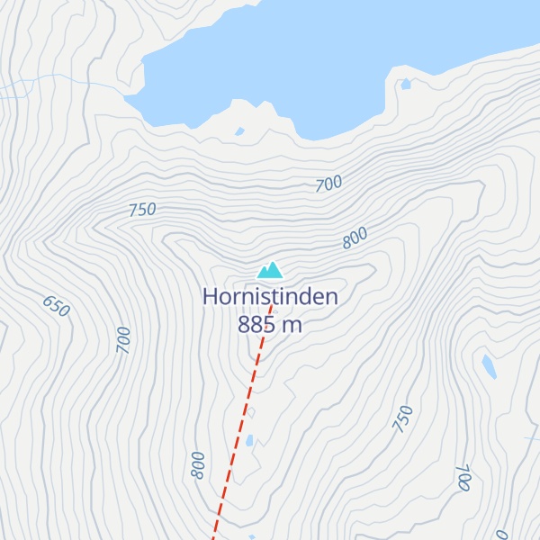 Map of Hornistinden