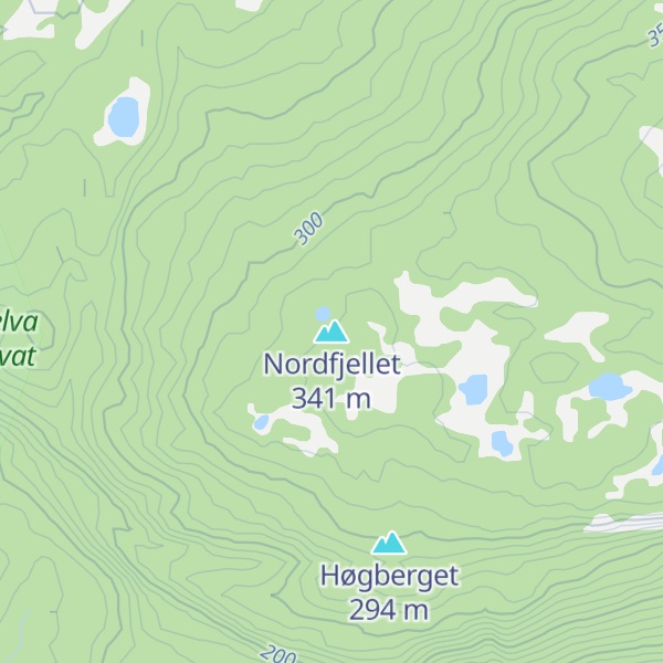 Map of Nordfjellet