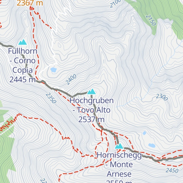 Map of Hochgruben - Tovo Alto