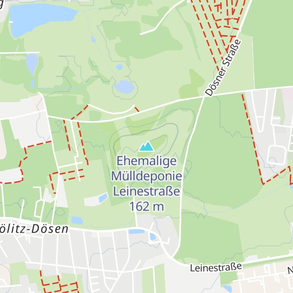 Map of Ehemalige Mülldeponie Leinestraße