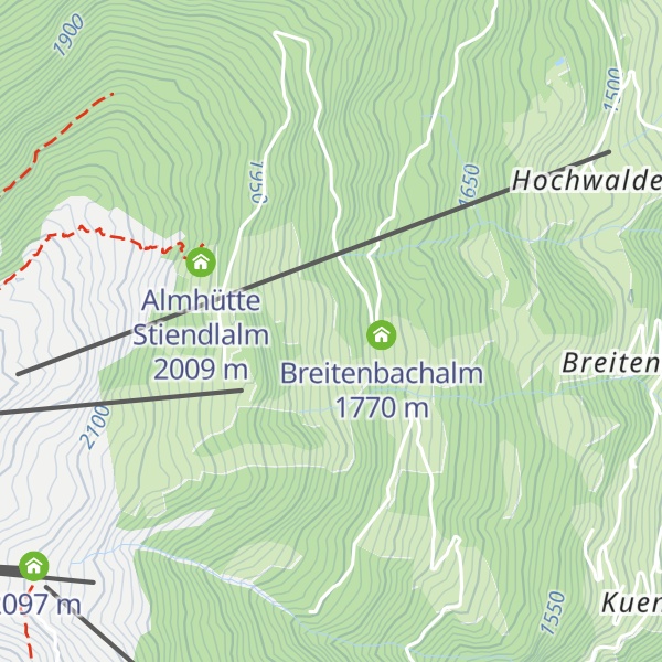 Map of Rehblickhütte - Trojeralm