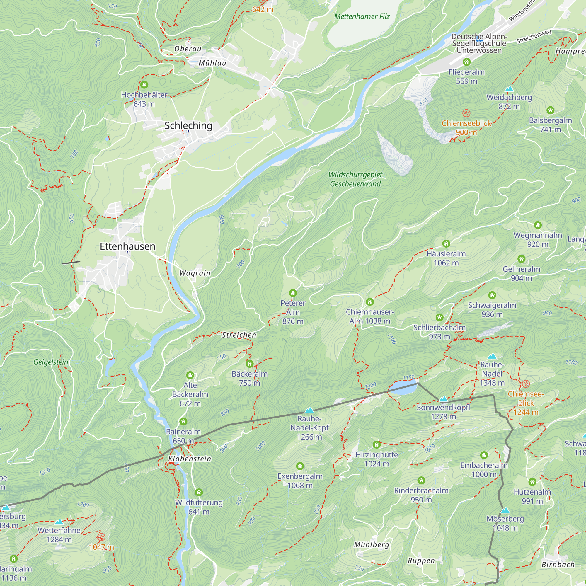 Peterer Alm map