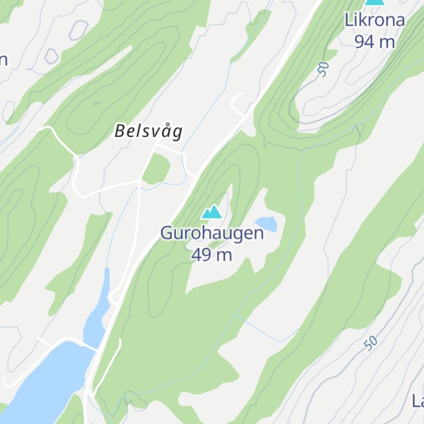 Map of Gurohaugen