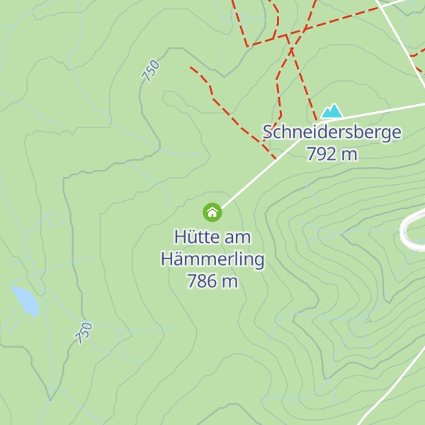 Map of Hütte am Hämmerling