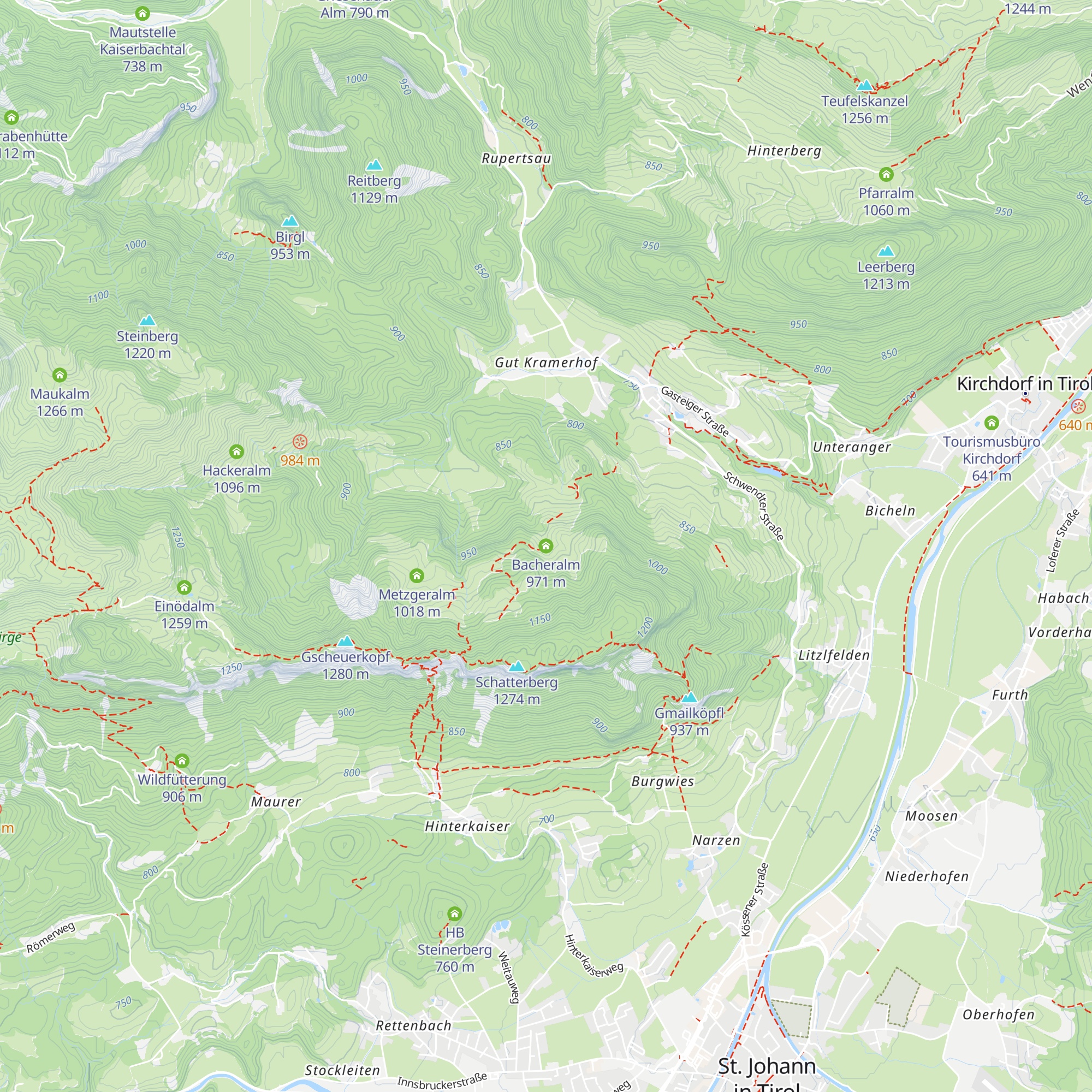 Bacheralm map