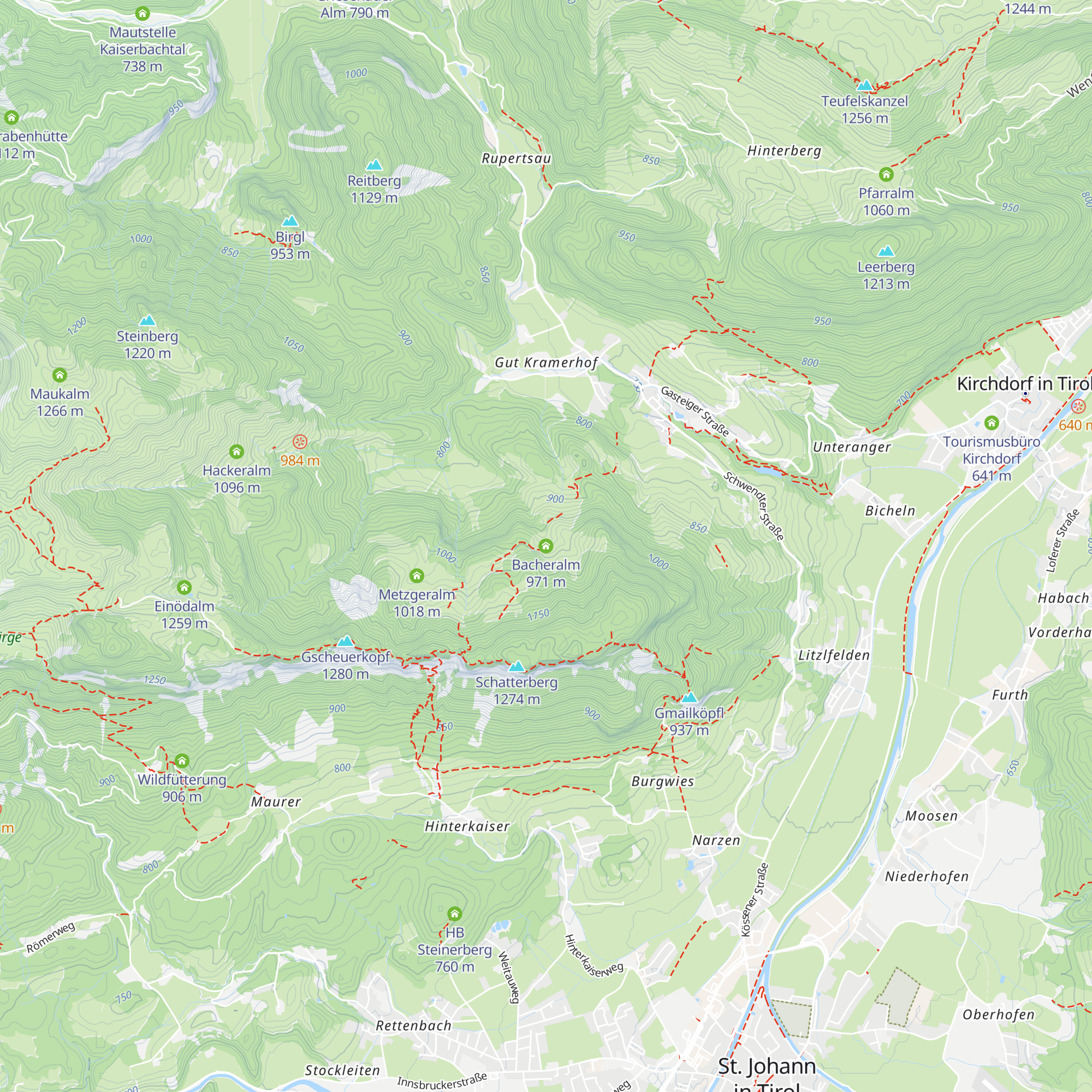 Bacheralm map