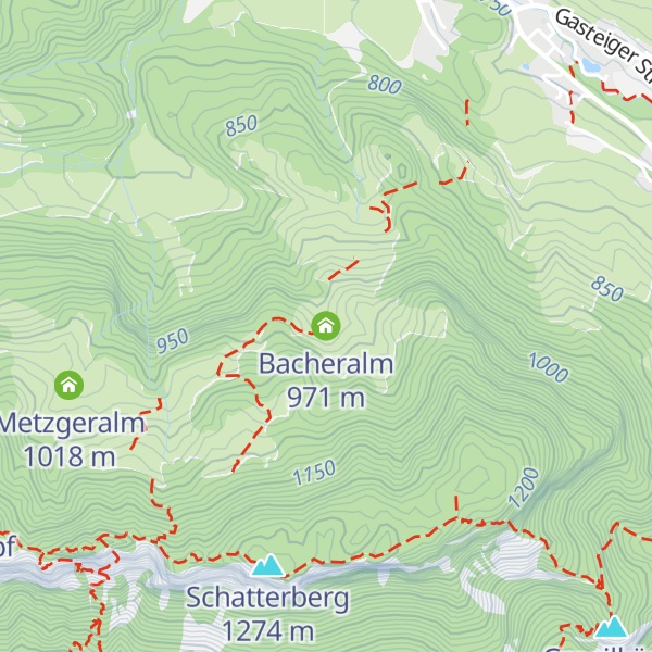 Map of Bacheralm