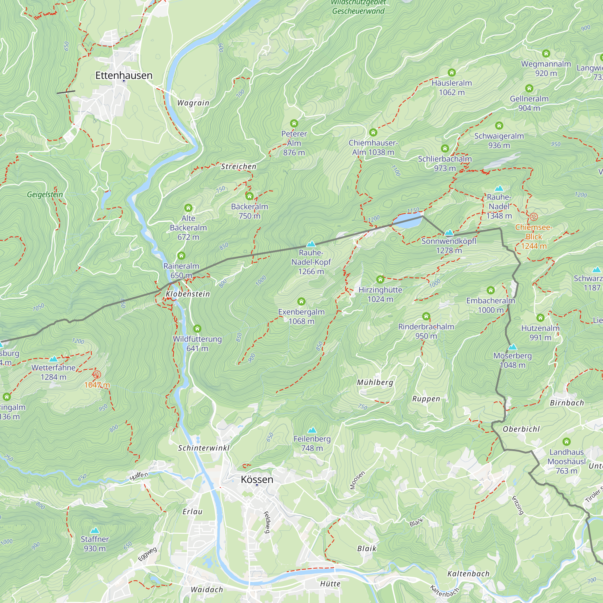 Exenbergalm map
