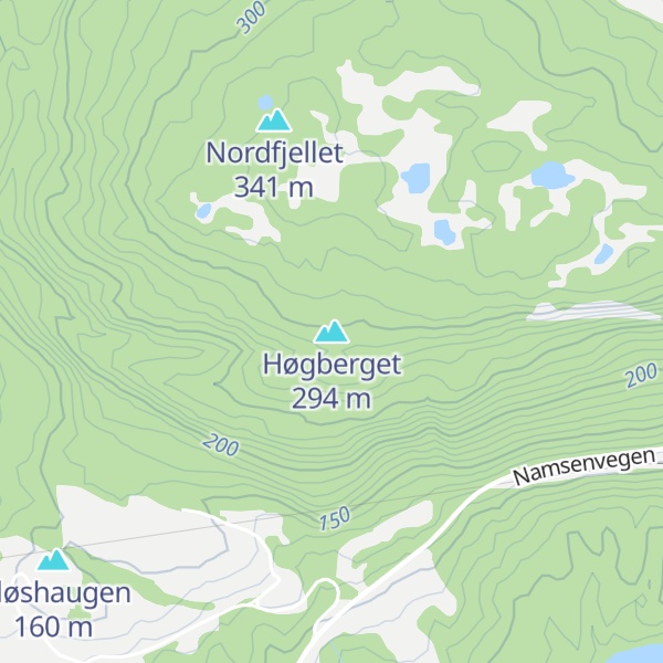 Map of Høgberget