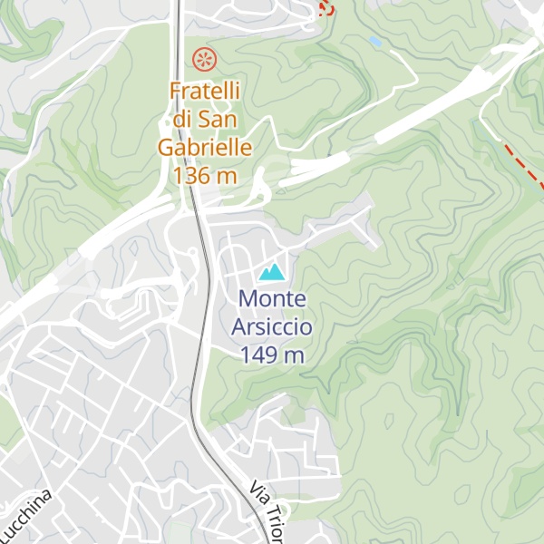 Map of Monte Arsiccio